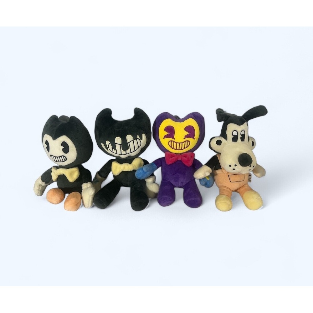 BENDY PLUSH LOT OF 4 INKED THE WOLF PURPLE
